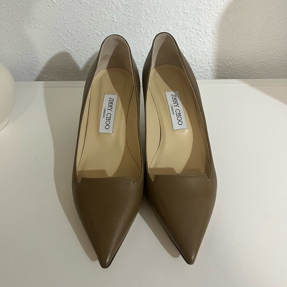 Jimmy Choo Allure Kitten Heel Taupe - Picture 2 of 11